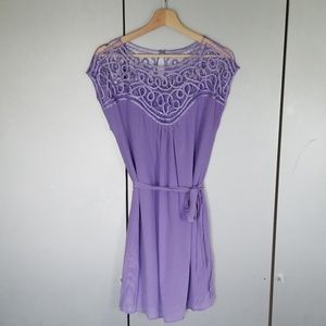 Lilac Silk Dress